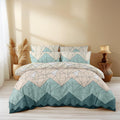 Loomlyfe Glace Cotton Geometric 300 Tc All Season King Size Ac Comforter || Blanket || Duvet For Double Bed With 1 Flat Bedsheet