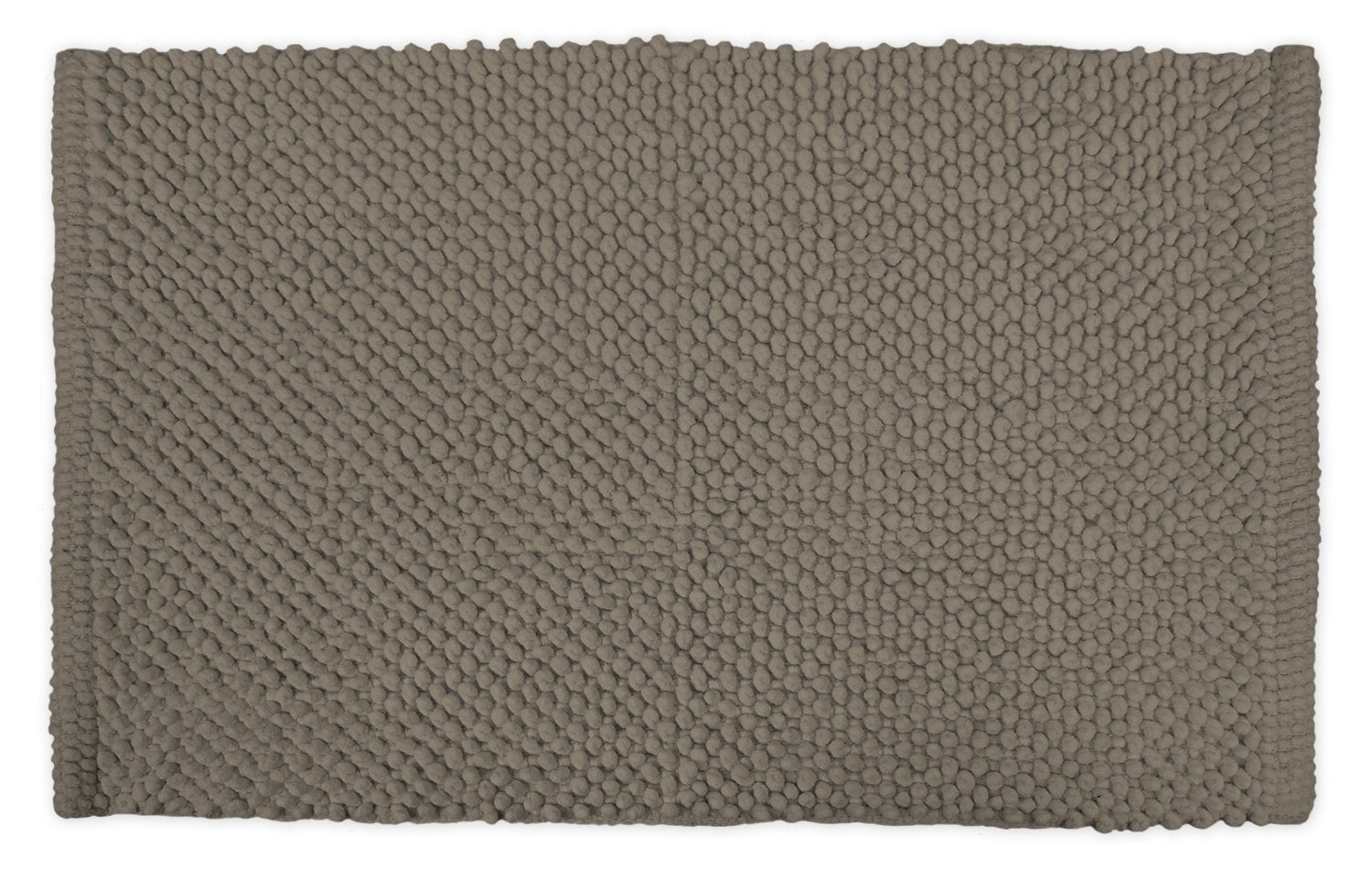 MODERN HOMES Grey Designer Cotton Bath Mat/Doormat