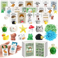 Soulchen 100 Sets Mini Emotional Gifts Bulk Cute for Employee Positive Inspirational Support Gifts for Coworkers Small Resin Ani