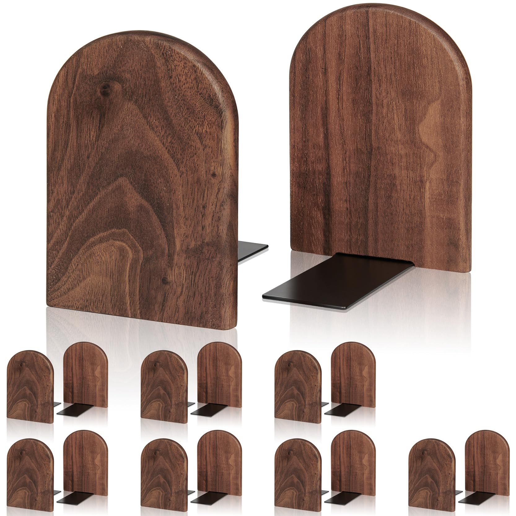 Book Ends,Bookends Wood Book Ends Universal Economy Bookend (8, Large)