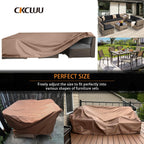 Ckcluu Patio Furniture Cover Waterproof Outdoor Furniture Covers Heavy Duty Outdoor Sectional Sofa Set Covers Outdoor Table And Chair Set Covers Water Resistant Large 126' L X 63' W X 28' H