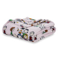 Berkshire Blanket Peanuts Velvetloft Cute Character Snoopy Plush Blanket,Peanuts Laughing Robe Lilac,Twin 60 In X 90 In (Officia