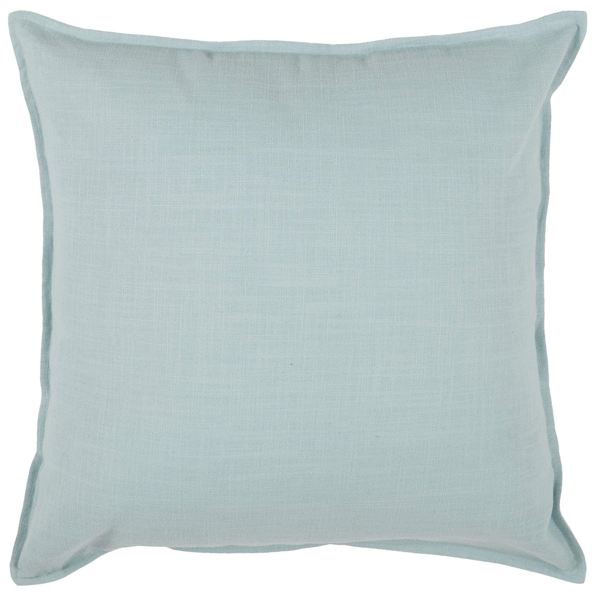 Rizzy Home T3427A Decorative Pillow, 20" x 20", Aqua