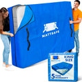 Nordic Elk Mattress Bags For Moving & Storage (King Size) - Mattress Cover For Moving - Heavy Duty, 8 Handles And Strong Zipper