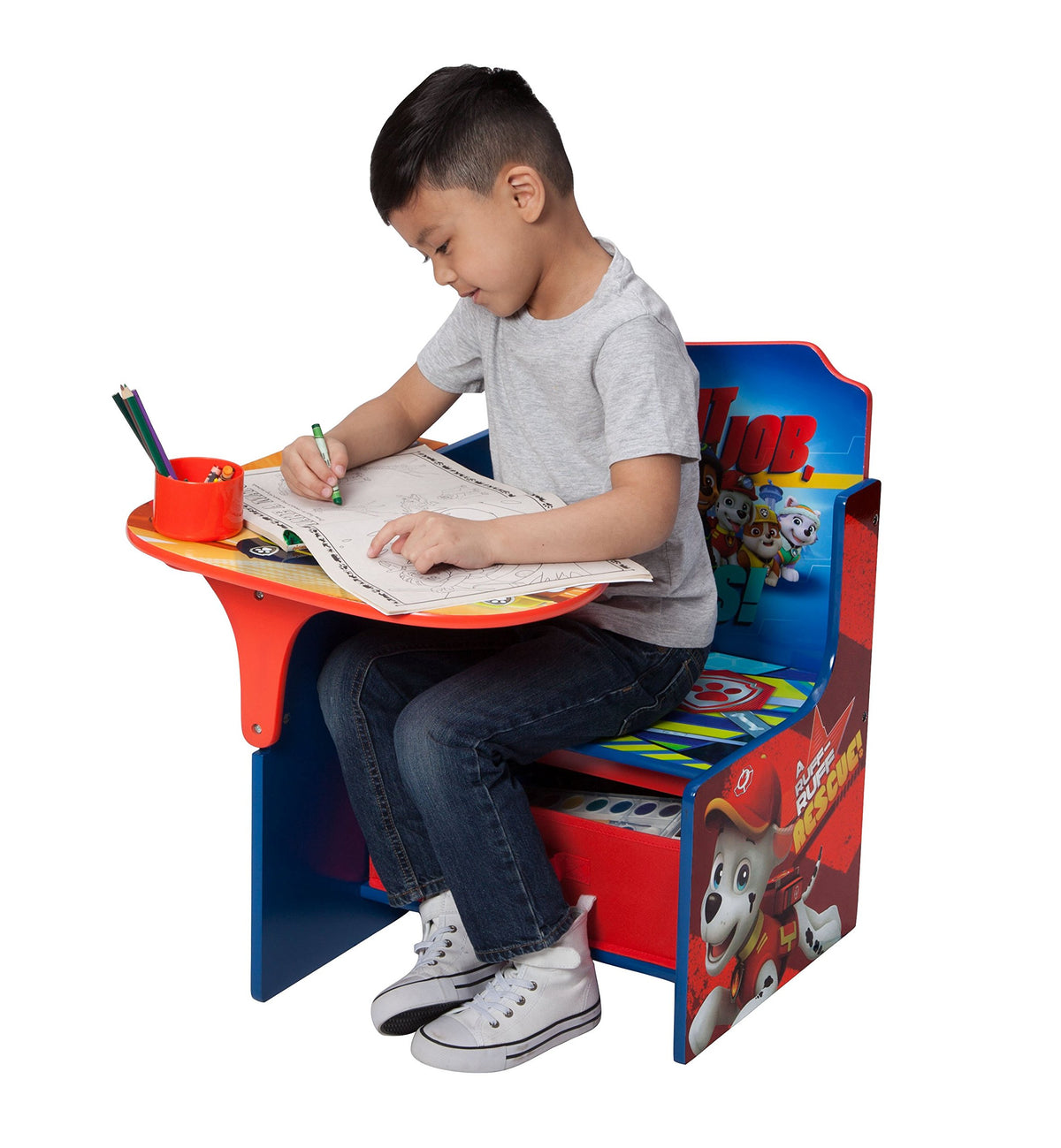 Delta Children Chair Desk With Storage Bin Nick Jr. PAW Patrol Wood Paw Patrol TC85961PW-1121