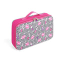 Badger Basket Hard Shell Storage Case for 12-inch Fashion Dolls, Holds 6 Dolls Plus Accessories, Lipstick Pink