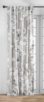 Maison d' Hermine Tailored Curtain 100% Cotton One Panel 50''x84'' Curtains, Easy Hanging with a Rod Pocket & Loop for Living Ro
