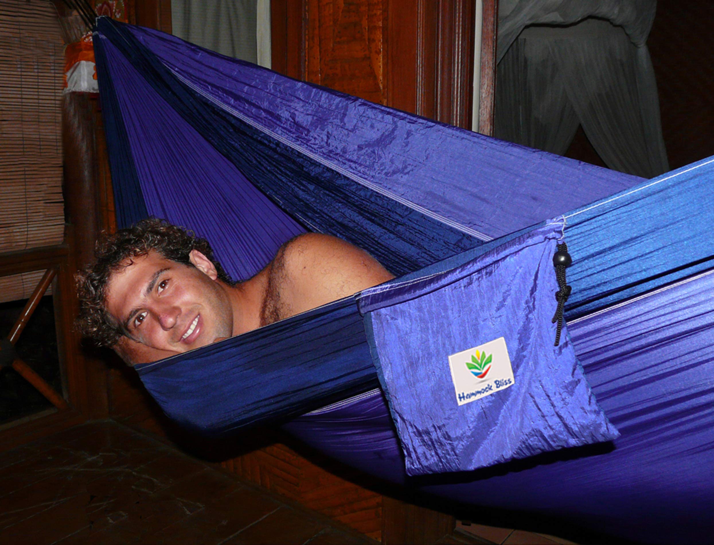Hammock Bliss Double - Extra Long - Extra Wide - Extra Large - Two Person Double Wide Camping Hammock - Suspension System Includ