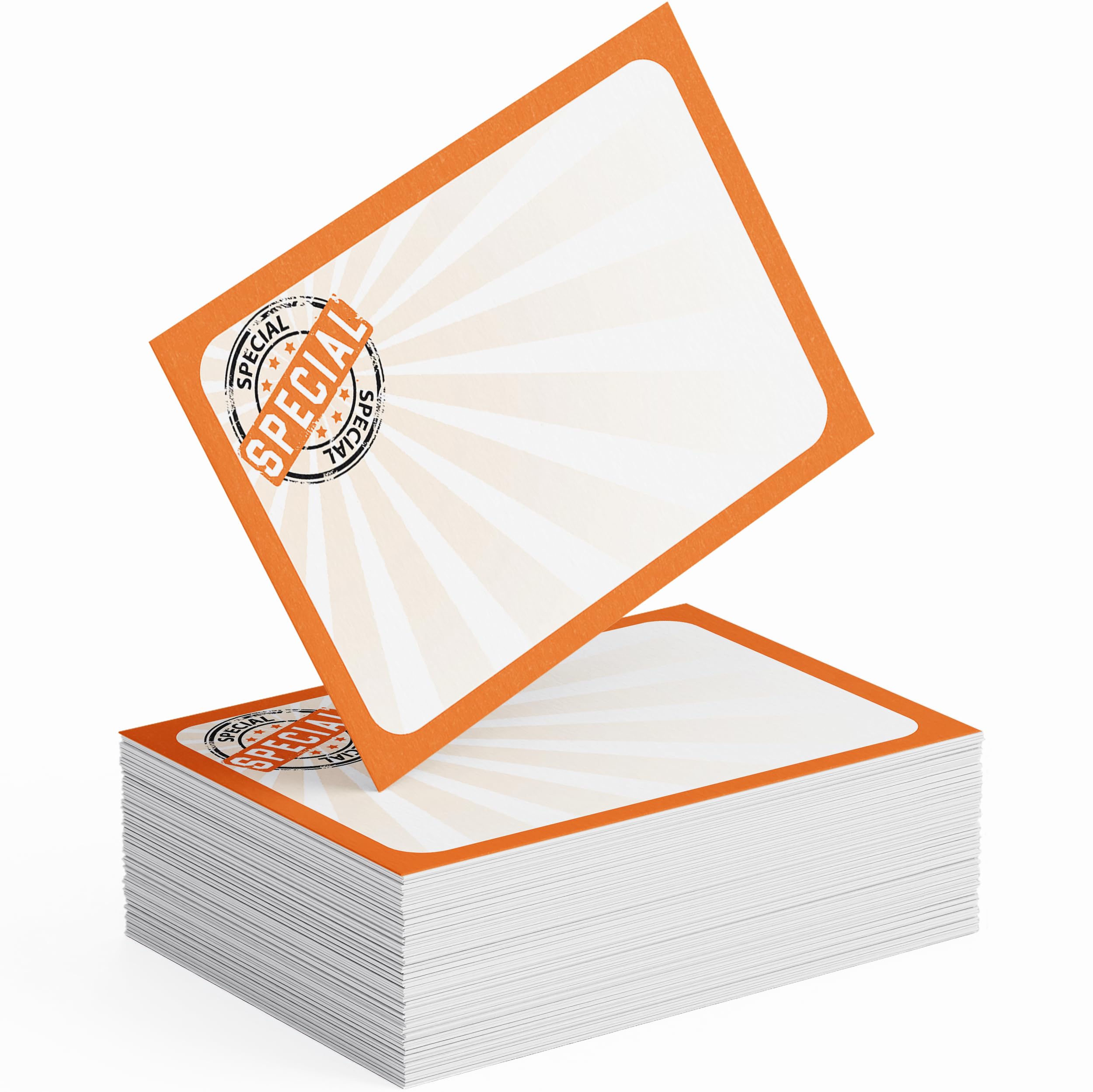 Retail Genius 5X7 In-Store Signage, 60 Pack. Thick, Durable And Easy To Write On Signs For Business, Fundraiser, Store & Flea Ma