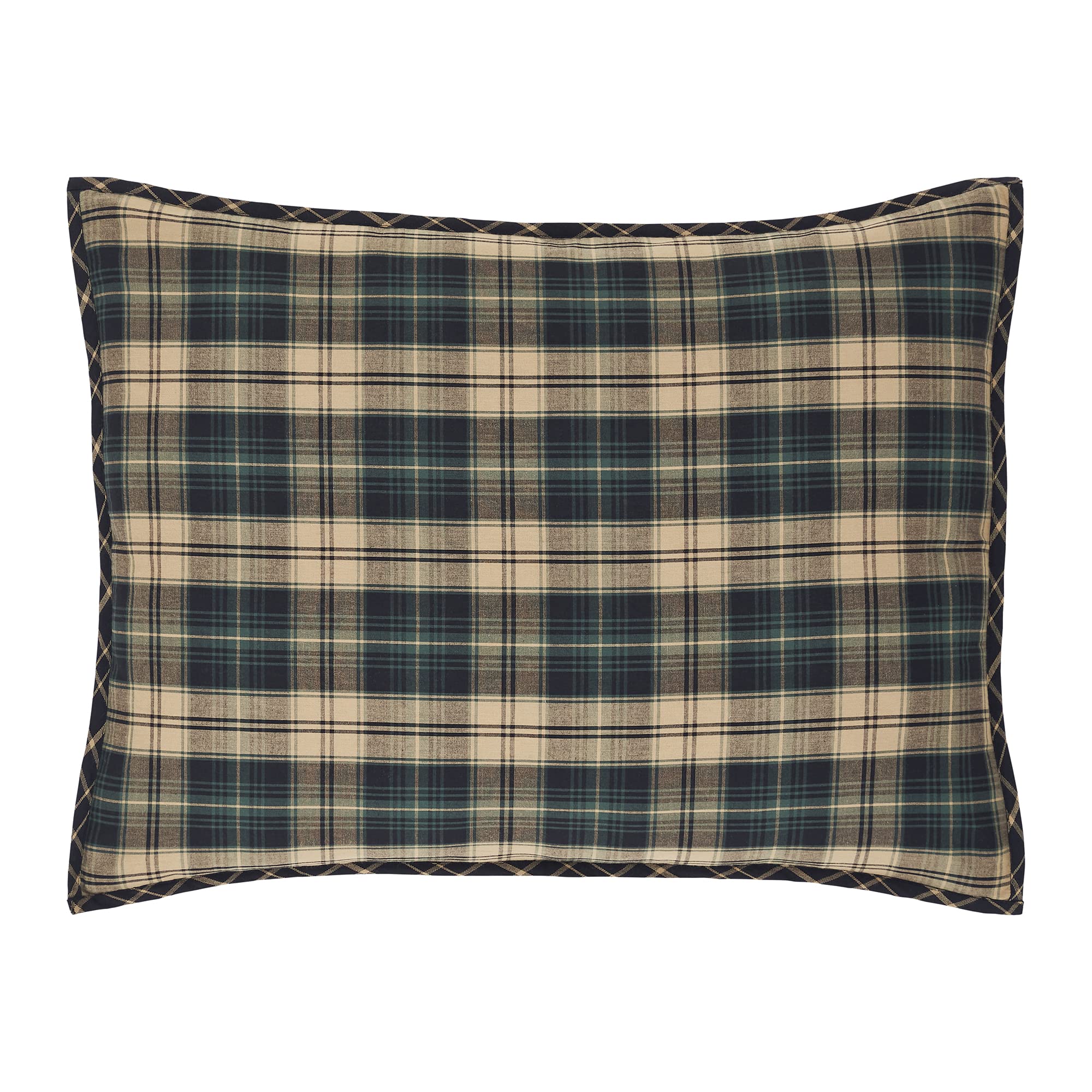 Vhc Brands, Pine Grove Standard Sham Cover, Green, 21X27