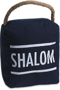 Pavilion Gift Company - Shalom - Navy Blue Decorative Door Stopper 6 Inch Tall - 2 Pounds