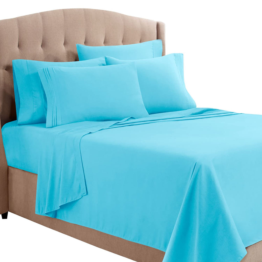 Clara Clark Queen Sheets, 6 Piece Set - Hotel Luxury Sheets For Queen Size Bed, Super Soft Bedding Sheets & Pillowcases, Queen S