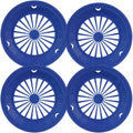 Cooking Concepts Sturdy Vented Paper Plate Holder - 4 Pack (Dark Blue)