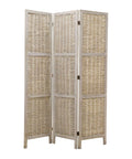 HomeRoots 1 x 52 x 67 Beige Wood Screen Room Divider