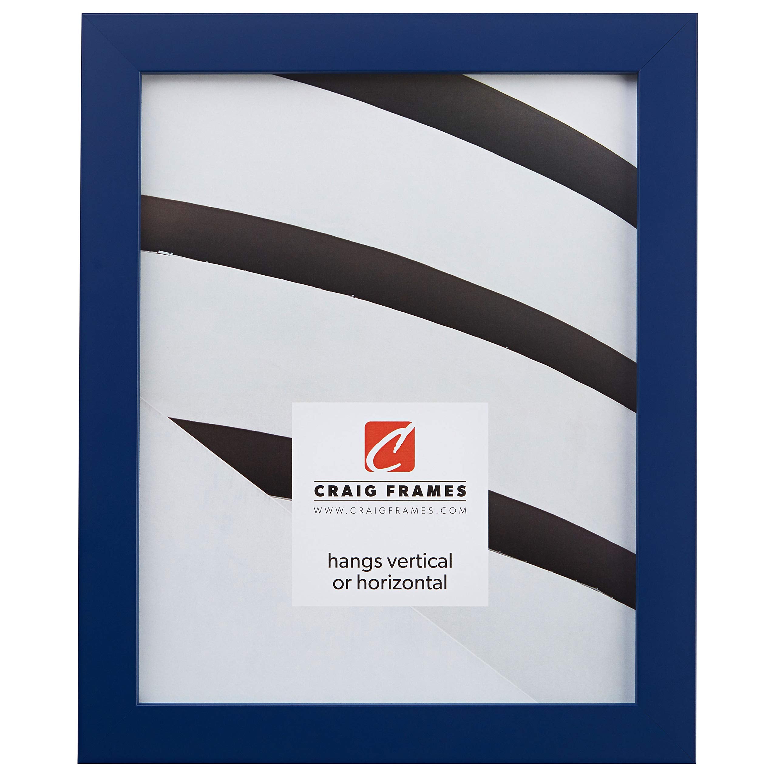 Craig Frames Confetti, Modern Blue Picture Frame, 4 x 10 Inch