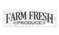 Farm Fresh Produce Rustic Wood Wall Sign 6x18 (6x18)