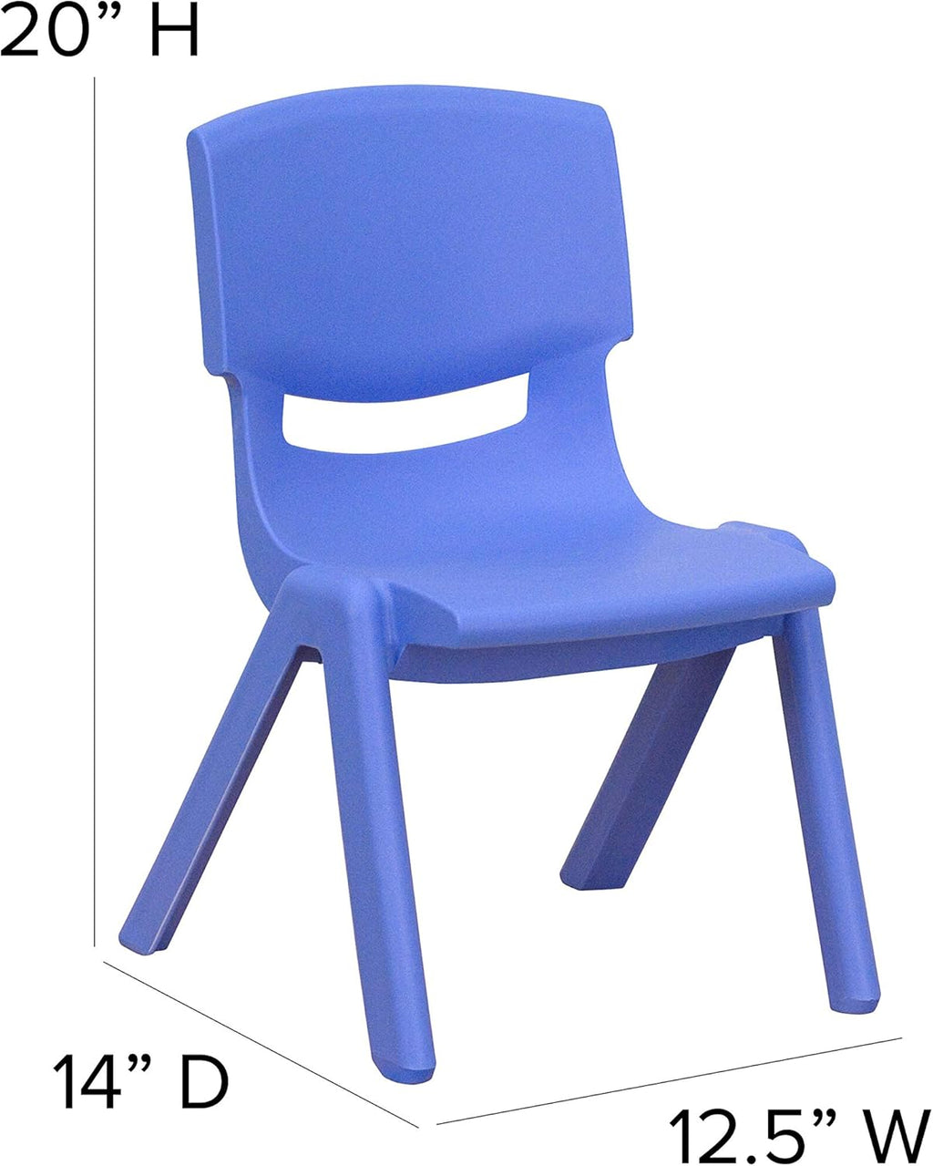 33 Round Blue Plastic Height Adjustable Activity Table