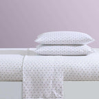 Betsey Johnson - King Bed Sheets, Soft & Lightweight Bedding, Fade & Wrinkle Resistant (Pretty Floral Ditsy Purple, King)