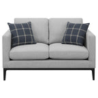 Coaster Home Furnishings Apperson Cushioned Back Loveseat Light Grey