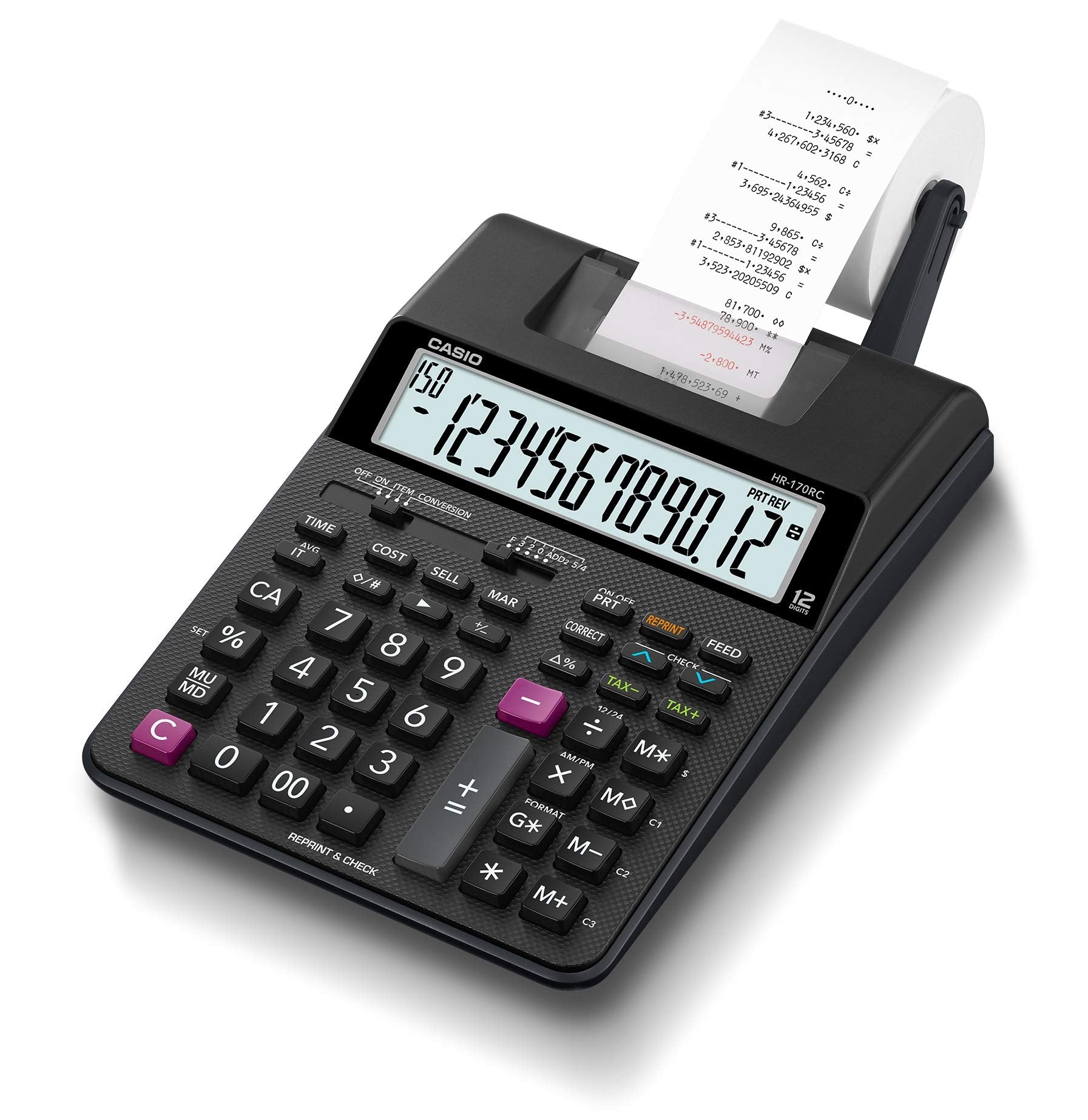 Casio Hr-170Rc Desktop Printing Calculator, Small