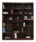 Concepts in Wood 18-Shelf Triple Wide Cherry Wood Bookcase