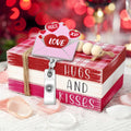 Valentines Day Badge Reel Retractable, Glitter Pink Love Letter Valentine Badge Reel Funny Id Card Badge Holder For Nurse Doctor