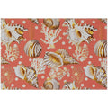Seabreeze Sz6 Orange Coastal Rug Rectangle 10' X 14'
