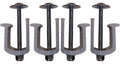 (4 Pack) Easy Mount - Truck Tool Box Clamps - Aluminum Tie Downs