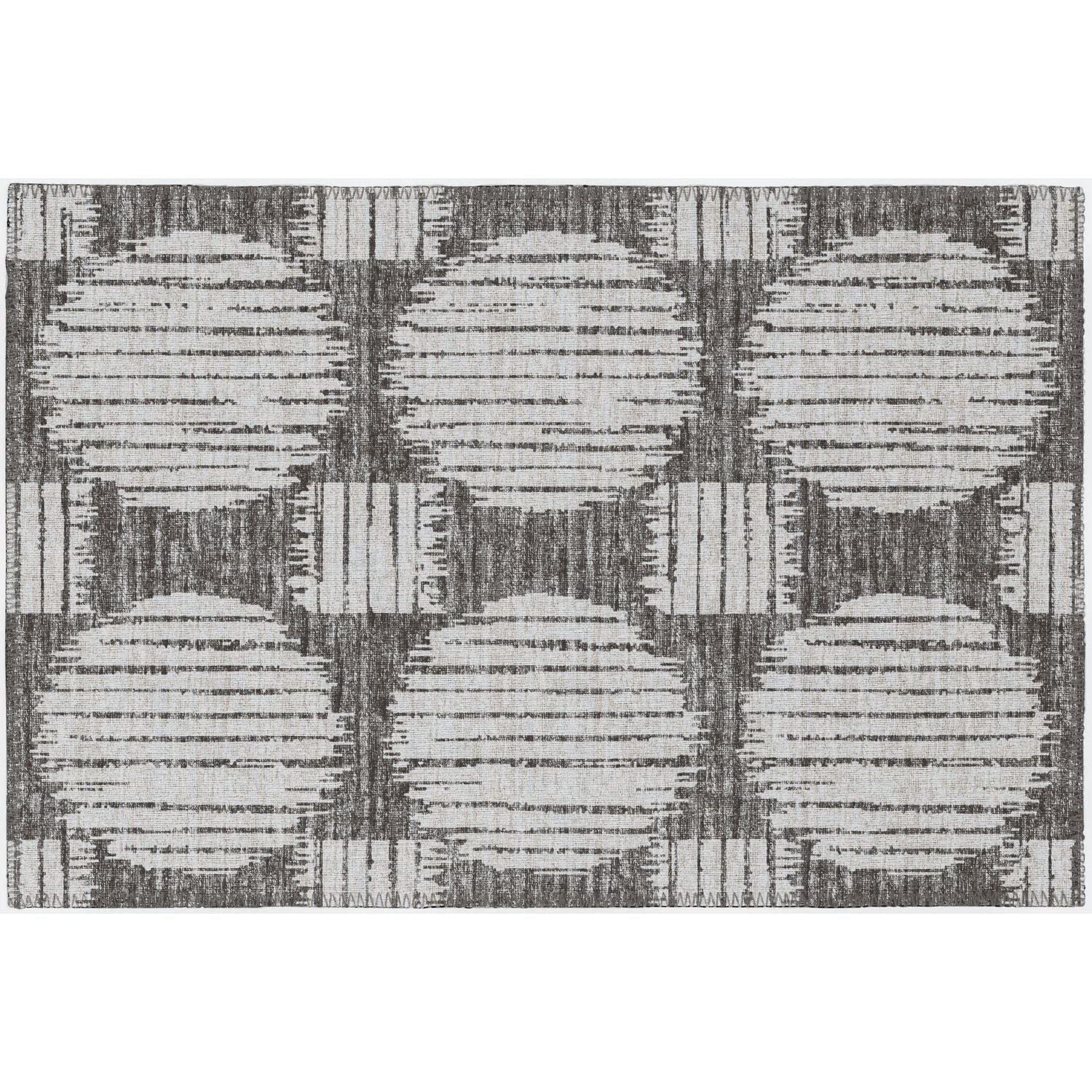 Sedona Sn13 Grey Contemporary Rug Rectangle 3' X 5'