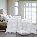 Luxurious 800 Thread Count Hungarian Goose Down Comforter Duvet Insert - King/Cal King Size, 75 oz. Fill Weight, Premium Baffle 