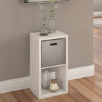 Closetmaid 4536 Decorative Open Back 2-Cube Storage Organizer, Bleached Walnut