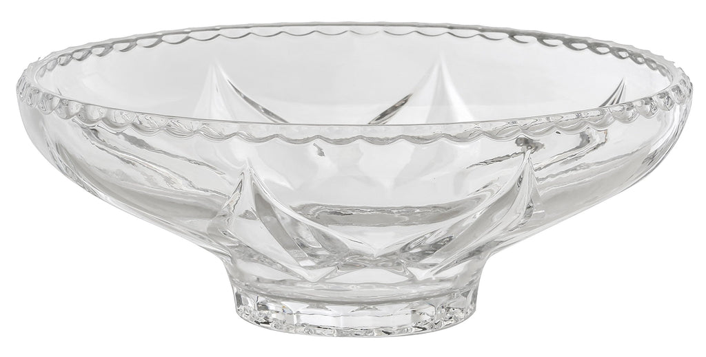 Amlong Crystal Crystal Fruit Bowl, 12.5 Inch Diameter