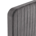 Modway Celine Channel Tufted Performance Velvet Queen Platform Bed in Gray