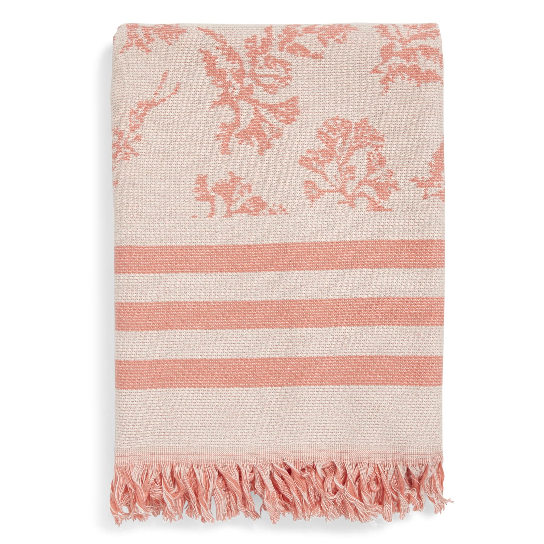 Vera Bradley Womens Beach Towel, Floating Fronds Coral, One Size