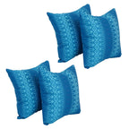 Blazing Needles Square Polyester Jacquard Throw Pillows, 17", Torero Rivier 4 Count