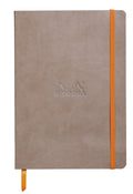Rhodia Rhodiarama Softcover Notebook - 80 Dots Sheets - 6 X 8 1/4 - Taupe Cover