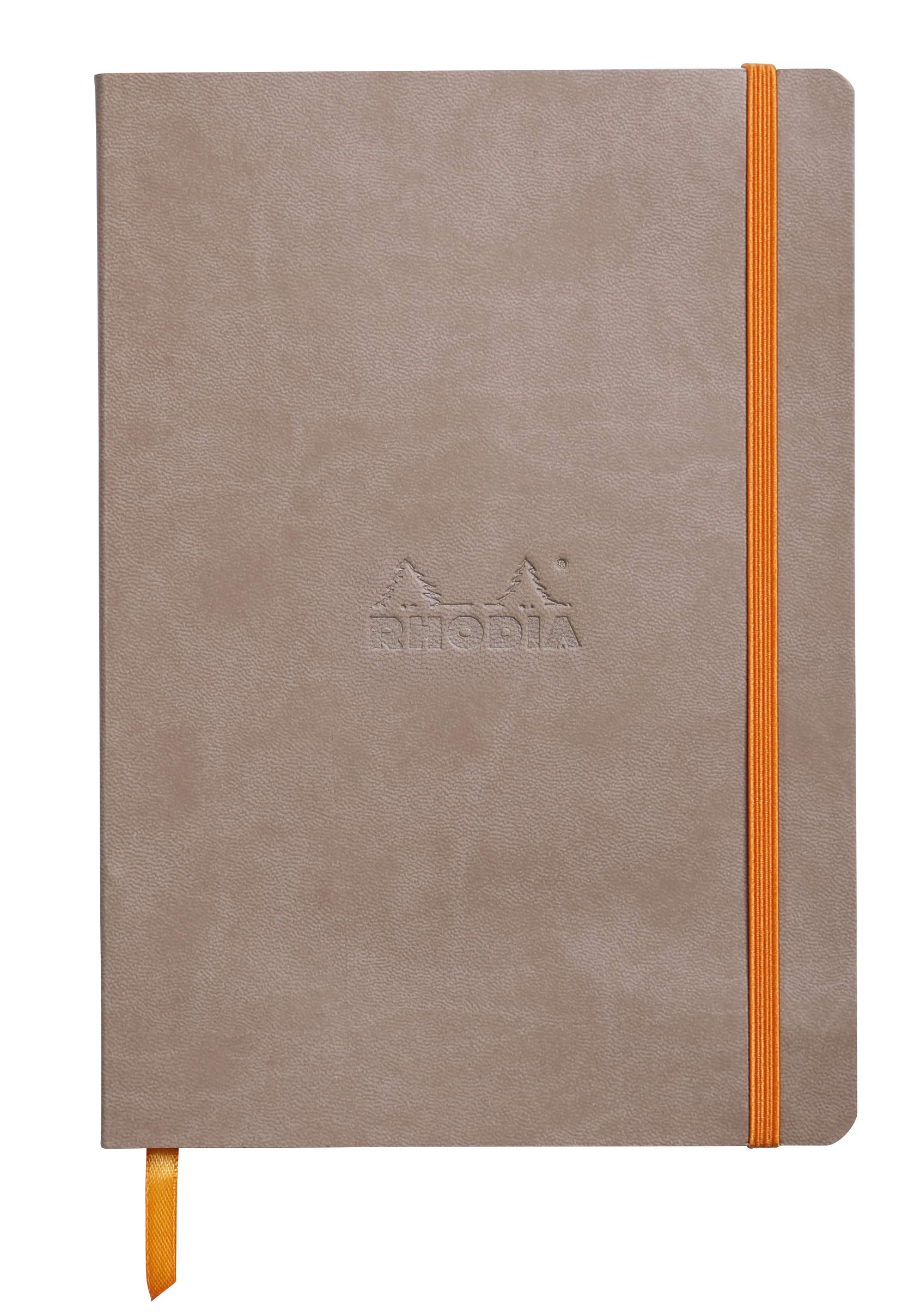 Rhodia Rhodiarama Softcover Notebook - 80 Dots Sheets - 6 X 8 1/4 - Taupe Cover