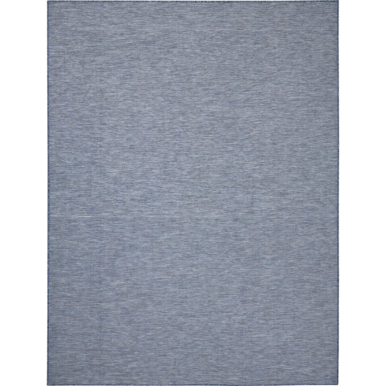 Nourison Positano Indoor-Outdoor Navy Blue 6' X 9' Area Rug, Easy Cleaning, Non Shedding, Bed Room, Living Room, Dining Room, Ba