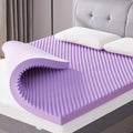 Sinweek 3 Inch Egg Crate Memory Foam Mattress Topper Twin Size, Soft Mattress Pad For Back Pain Relief, Bed Topper, Certipur-Us