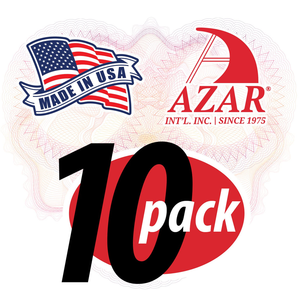 Azar 152727 Horizontal Double-Sided Stand Up Sign Holder, 10 Count Clear, 6 In W X 4 In H