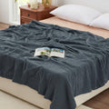 Love'S Cabin 6 Layer 100% Cotton Muslin Blanket, 90'X90' Muslin Blanket Queen For Couch Bed, Dark Grey Queen Size Muslin Blanket, Cotton Gauze Blanket For Adult, Lightweight And Breathable Blanket