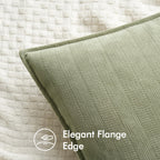 Miulee Pack Of 2 Sage Green Decorative Pillow Covers 18X18 Inch Soft Chenille Luxurious Couch Throw Pillows Farmhouse Cushion Covers With Elegant Design For Sofa Bedroom Living Room Home Decor