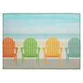 Harbor Ha1 Blue Coastal Rug Rectangle 9' X 12'