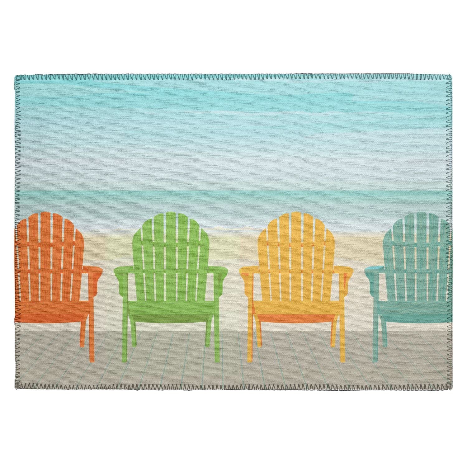 Harbor Ha1 Blue Coastal Rug Rectangle 9' X 12'