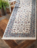 Unique Loom Narenj Collection Area Rug - Leeds (2 7 x 10 Runner, Ivory/Blue)
