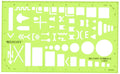 Westcott Military Symbols Drawing Template (T-825)