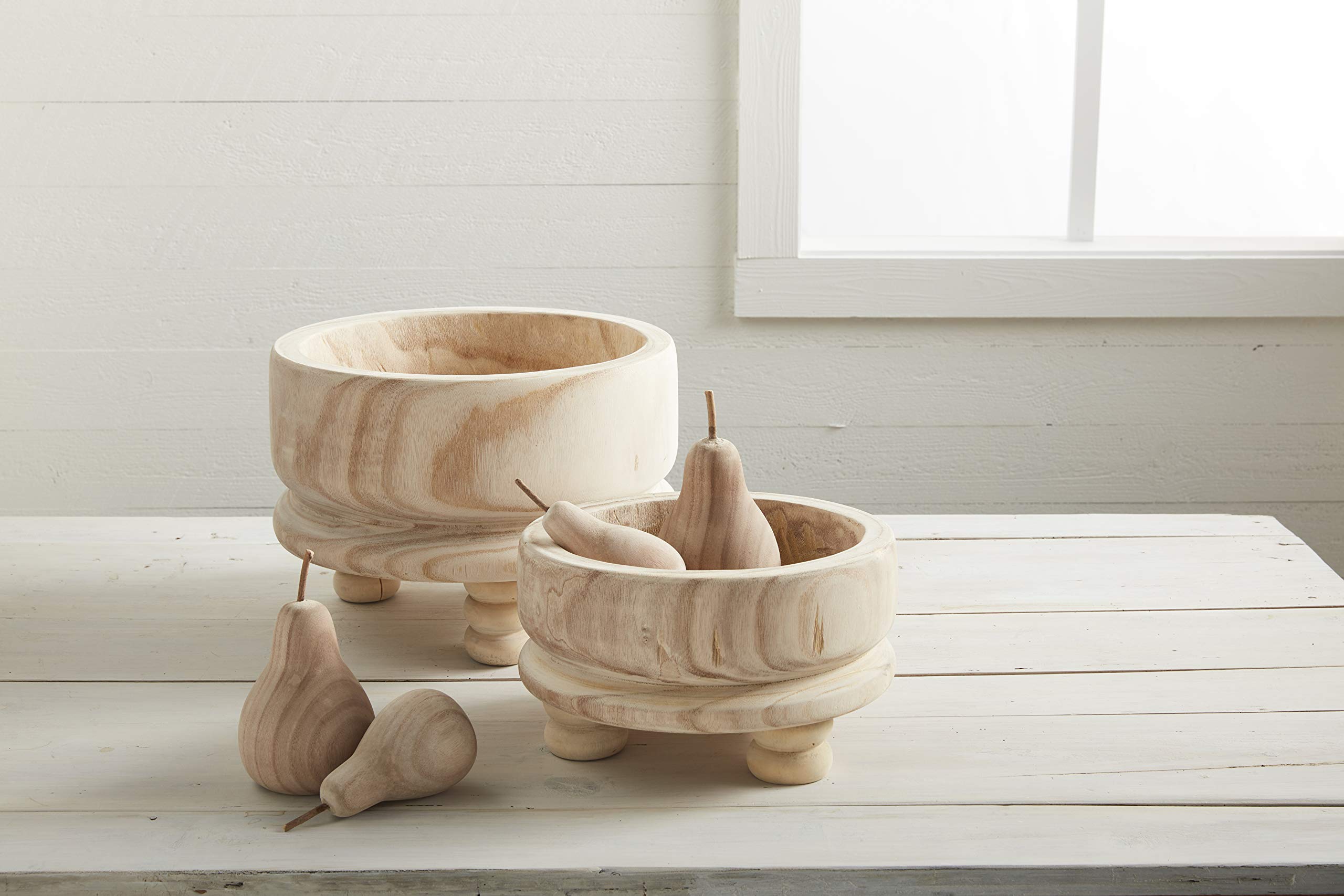 Mud Pie Paulownia Fotted Bowl