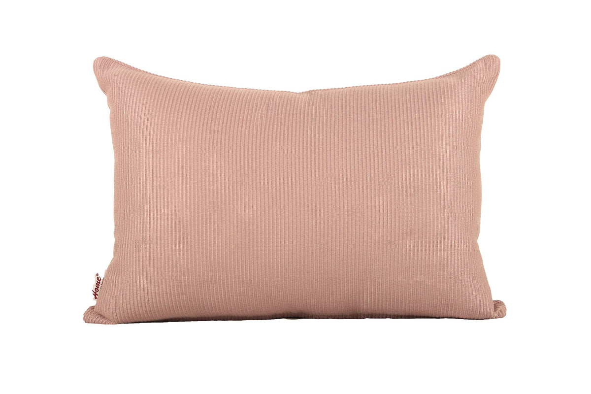 Home The Best Is For You Cotton Ribbed Lilac Cushion Cover 12 X 18 Inch (30Cm X 45Cm) (Lilac)
