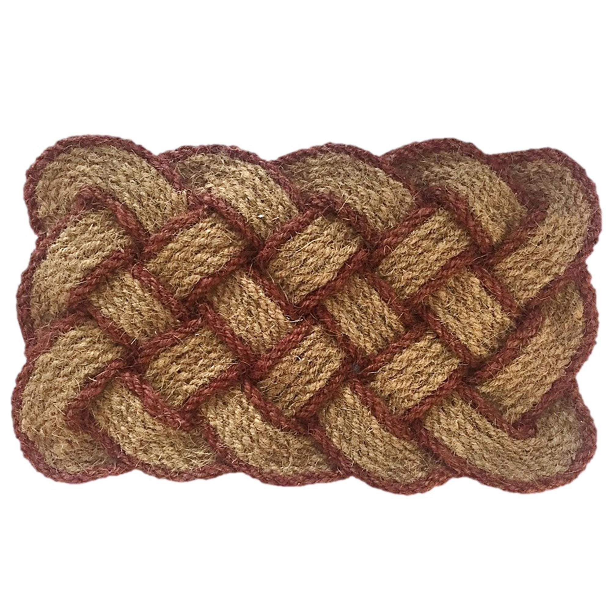 Nedia 12107 Lovers Knot 30' X 18' Mat, Brown/Natural