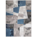 Home Dynamix Catalina Bismark Contemporary Geometric Area Rug, Grey/Blue, 710x102